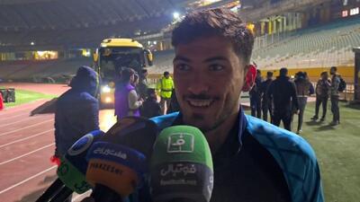 مصاحبه با اسماعیل قلی زاده زننده گل سه امتیازی استقلال مقابل سپاهان