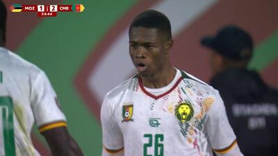 گل دوم کامرون به موزامبیک (شوت تماشایی کریستین کوفان)