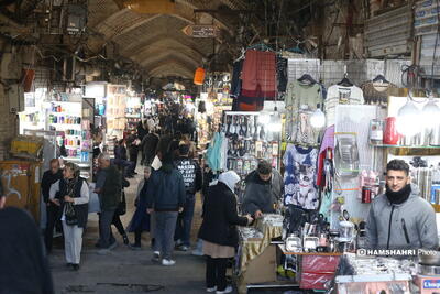 بازار تهران در آرامش و فعالیت روزمره