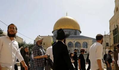  یورش صدها شهرک‌نشین صهیونیست به مسجدالاقصی