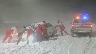  امدادرسانی هلال‌احمر آذربایجان‌غربی به ۵۵۹ نفر گرفتار در پی برف و کولاک 