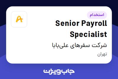  استخدام Senior Payroll Specialist در شرکت سفرهای علی‌بابا