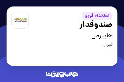 استخدام صندوقدار در هایپرمی