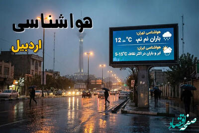 هشدار باد‌های 100 کیلومتری در اردبیل/احتمال گرد و غبار و اختلال پروازی