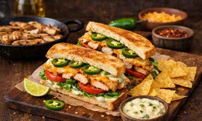  طرز تهیه ساندویچ مرغ هالوپینو خانگی+ نکات و فوت‌و‌فن ها