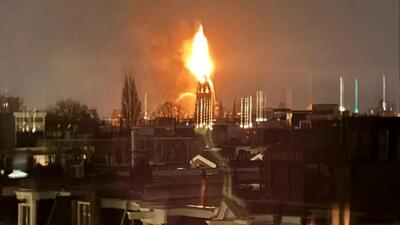 کلیسای ۱۵۰ ساله آمستردام قربانی شعله های مرگبار + فیلم