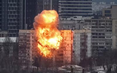  شنیده شدن صدای انفجار‌های مهیب در پایتخت اوکراین