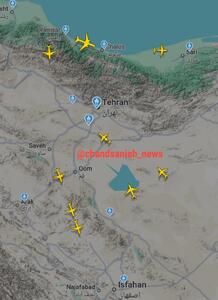 وضعیت پروازها هم اکنون در آسمان تهران