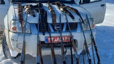  دستگیری شکارچیان غیرمجاز مسلح و کشف ۷ قبضه سلاح شکاری در مریوان