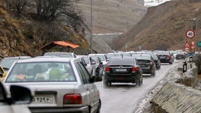 ترافیک سنگین در چالوس و هراز/ انسداد ۶ محور شریانی و غیر شریانی