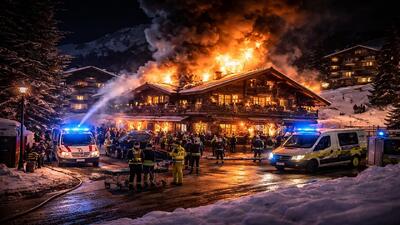  ده‌ها کشته در آتش‌سوزی شب سال نو سوئیس