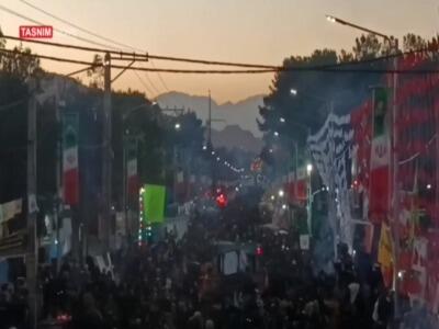 غروب جمعه در مسیر مزار حاج قاسم