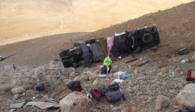  ۳۲ مصدوم حادثه واژگونی اتوبوس در جاده هراز امدادرسانی شدند