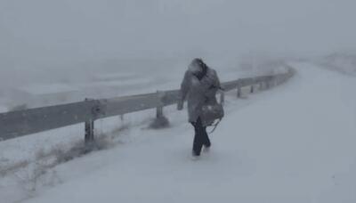 خانم معلمی که تسلیم جاده بسته نشد! (+عکس)