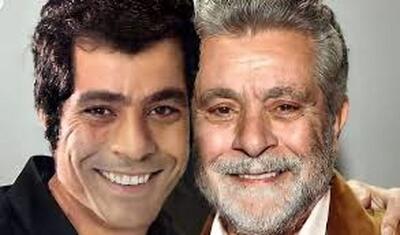  بهروز وثوقی در کنار مادر جوانش؛ روز اول مدرسه!