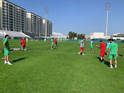 برگزاری تمرین تاکتیکی امیدهای ایران در دبی با نفرات کامل