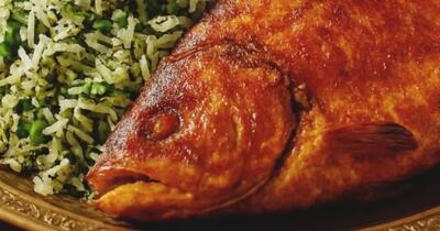 ماهی راشگو آهوی دریا سبزی پلو با ماهی راشگو شب عید نوروز