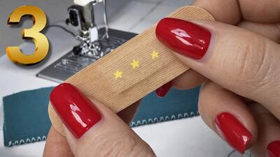 نگران نباشید اگر چرخ خیاطی ندارید/ ۳ تکنیک خیاطی شگفت انگیز!