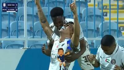 گل دوم النصر امارات به بنی یاس (پاس گل مهدی قایدی)