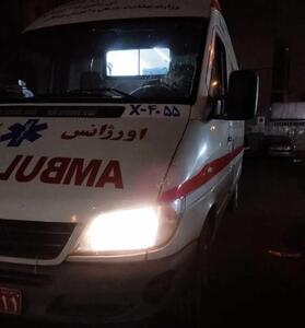 آسیب به آمبولانس توسط   معترضان در پایتخت