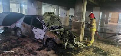 آتش سوزی در یک مجتمع مسکونی کرج ؛۶۵ نفر نجات یافتند