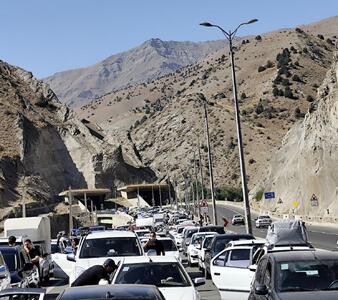 ترافیک سنگین در جاده‌های چالوس و هراز