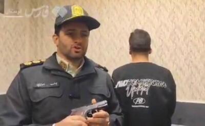 فیلم/ اغتشاشگر دستگیرشده با کُلت: اشتباه کردم!