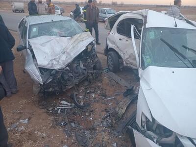  تصادف مرگبار در محور نصرت‌آباد ـ حسن‌آباد؛ جان‌باختن یک زن ۵۰ ساله