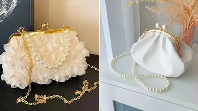 زیباترین کیف های سفید نوعروس؛ 15 پیشنهاد لاکچری برای عروسی