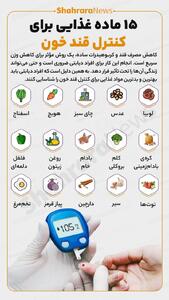  اینفوگرافی| ۱۵ ماده غذایی برای کنترل قند خون