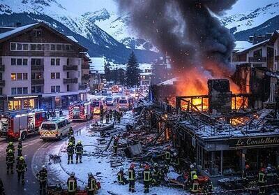 ۵ روز عزای عمومی در پی آتش‌سوزی مرگبار در سوئیس