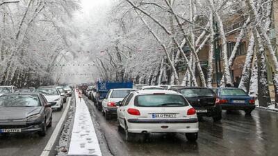  بارش برف در ۵ منطقه تهران