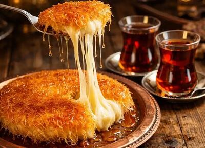  طرز تهیه کنافه ترکی (کنوفه) ؛ در فر و ماهیتابه