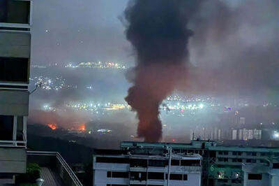  ویدئویی از یک منطقه بمباران شده در پایتخت ونزوئلا