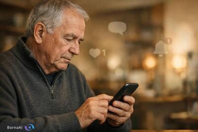  وقتی گوشی‌های هوشمند جای کنترل‌ تلویزیون را گرفت/ پدرها کاربران محتاط شبکه‌های اجتماعی