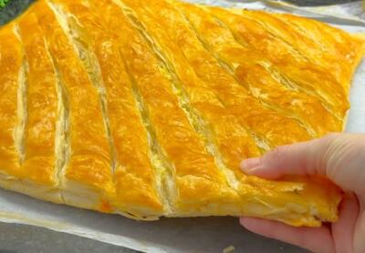  خدایا این چه بورک پنیری ایه! ترد، لایه لایه و وسوسه انگیز