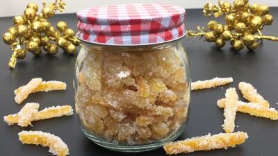  باورت نمیشه این شیرینی گرون با پوست پرتقال درست میشه!