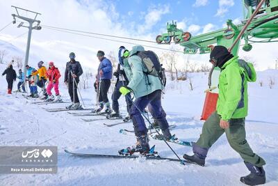 تصاویر: هیجان و شادی در پیست اسکی کوهرنگ