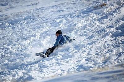 ببینید/ بارش برف شمال پایتخت را سفید پوش کرد