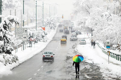 برف در تهران