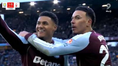 گل اول استون ویلا به ناتینگهام فارست (شوت تماشایی واتکینز)