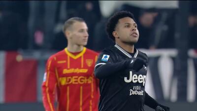 گل اول یوونتوس به لچه (وستون مک کنی)