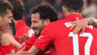 گل اول اوساسونا به بیلبائو (سوپرگل وحشتناک روبن گارسیا)