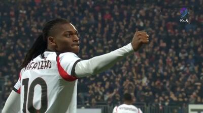 گل اول میلان به کالیاری (رافائل لیائو)