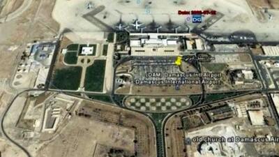  سقوط یک موشک ناشناس در نزدیکی فرودگاه نظامی« المزه»