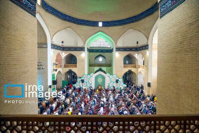  مراسم معنوی اعتکاف در مسجد ملا اسماعیل یزد