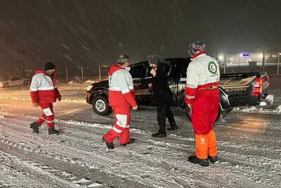 امدادرسانی هلال احمر به بیش از ۲۰۰۰ نفر به دلیل شرایط جوی نامساعد