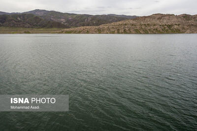  سد «تنگ حمام» کرمانشاه سرریز کرد