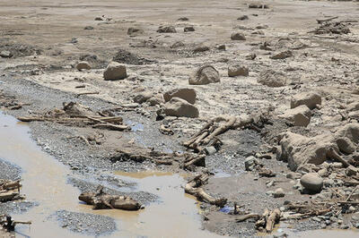  امدادرسانی هلال‌احمر به ۳۵۷ خانوار محصور در سیلاب بشاگرد