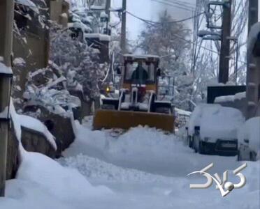 بارش برف فوق سنگین در تهران؛ لودرها برای بازگشایی معابر راه افتادند - مجله اینترنتی کولاک